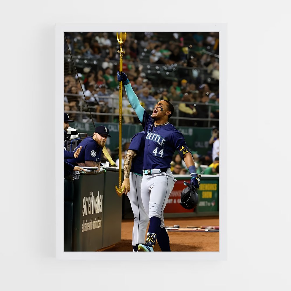 Poster Julio Rodriguez – affiche Baseball (vue 3)